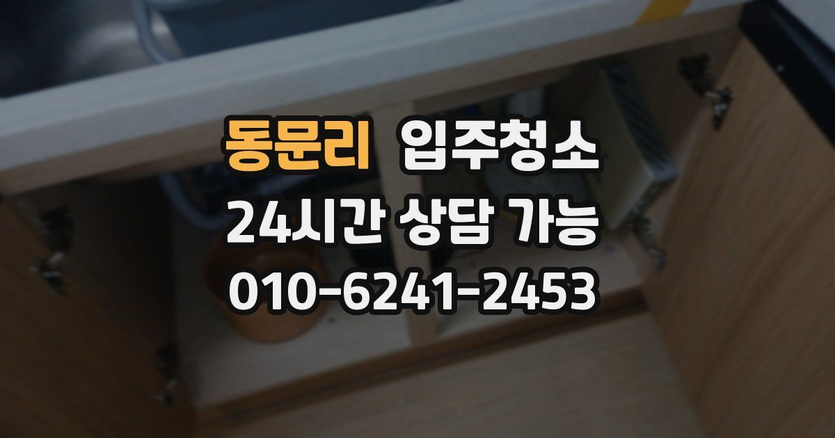 동문리 입주청소