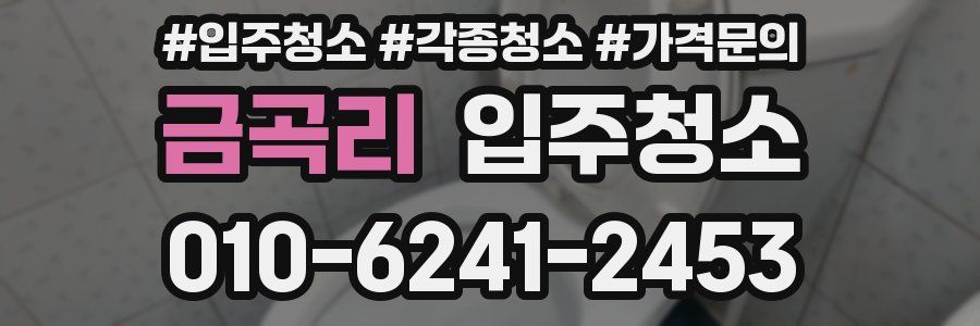 금곡리 이사청소