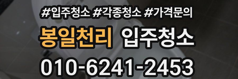 봉일천리 이사청소