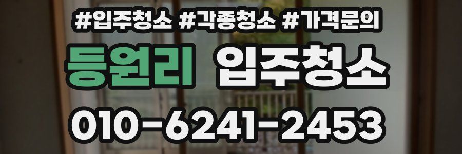 등원리 이사청소