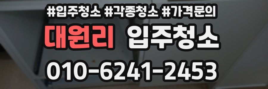 대원리 이사청소