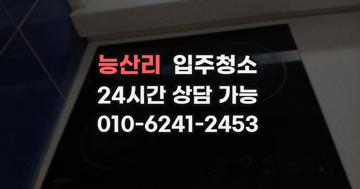 능산리 입주청소