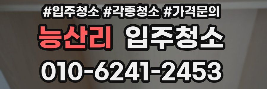 능산리 이사청소