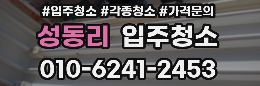 성동리 이사청소