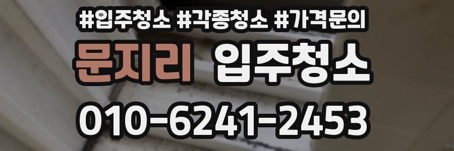 문지리 이사청소