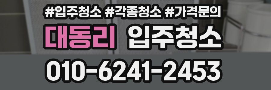 대동리 이사청소