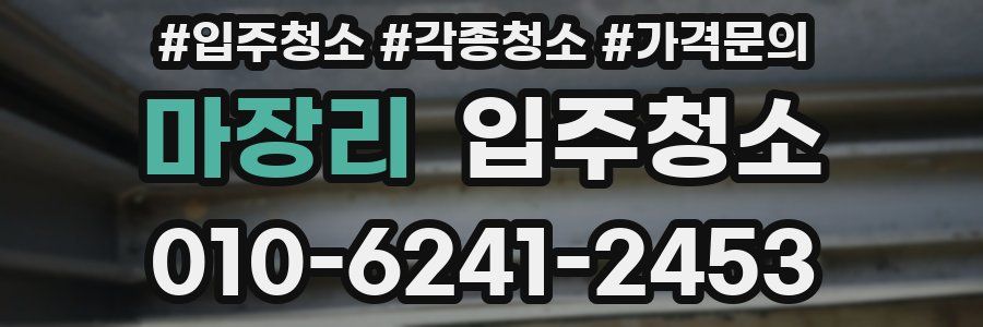 마장리 이사청소