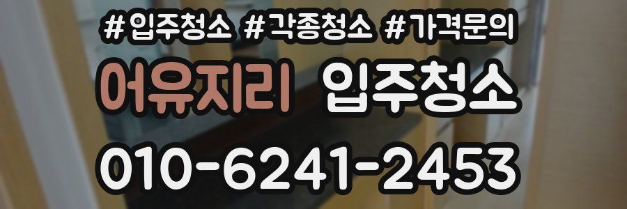 어유지리 이사청소