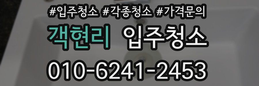 객현리 이사청소