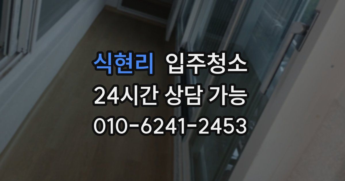 식현리 입주청소