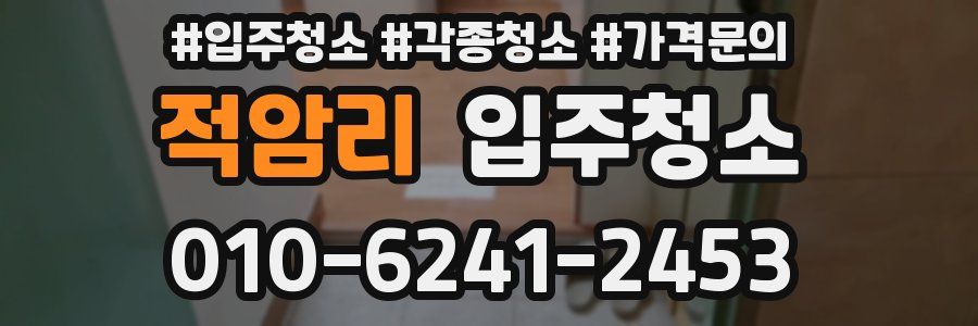 적암리 이사청소