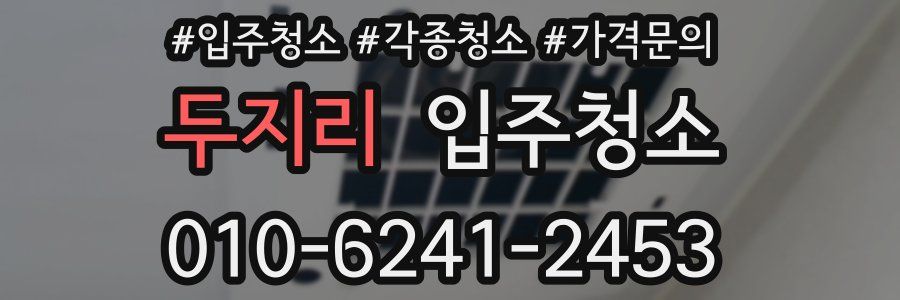 두지리 이사청소