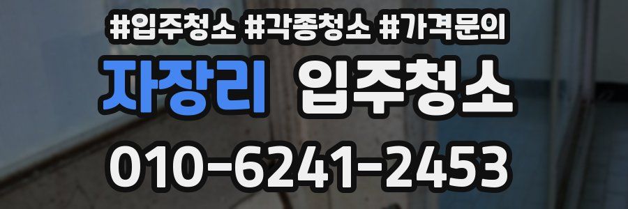 자장리 이사청소