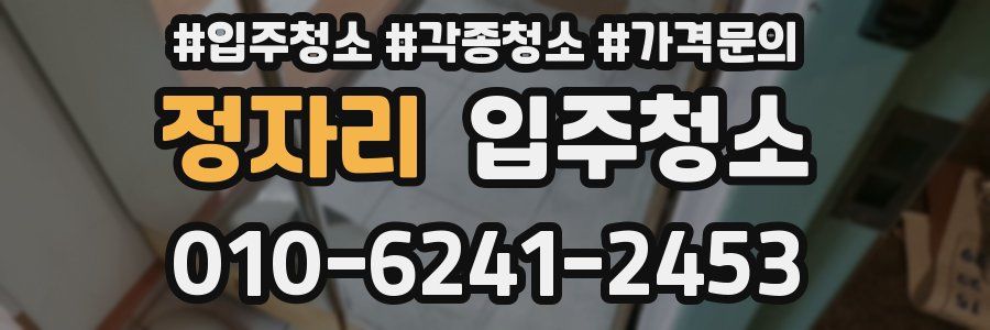 정자리 이사청소