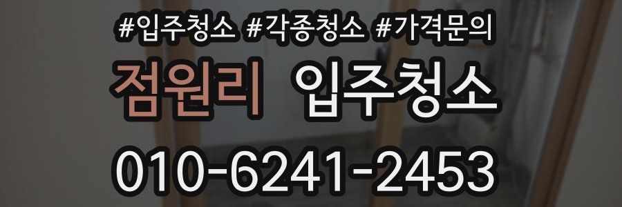 점원리 이사청소