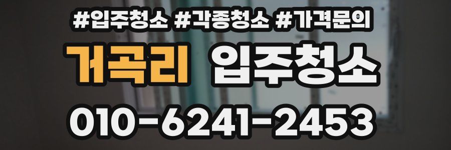 거곡리 이사청소