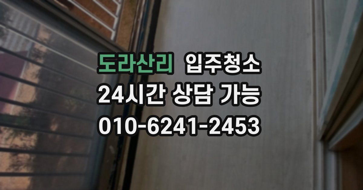 도라산리 입주청소