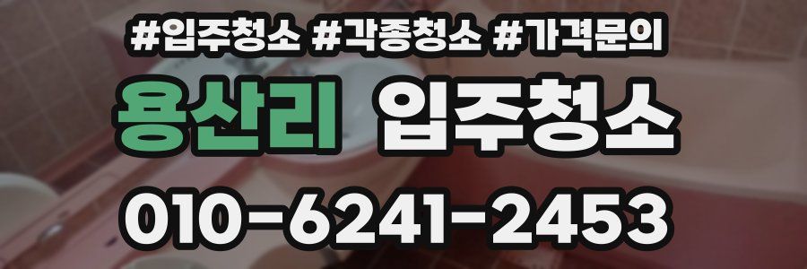 용산리 이사청소