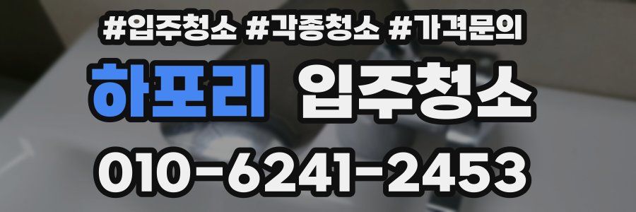 하포리 이사청소