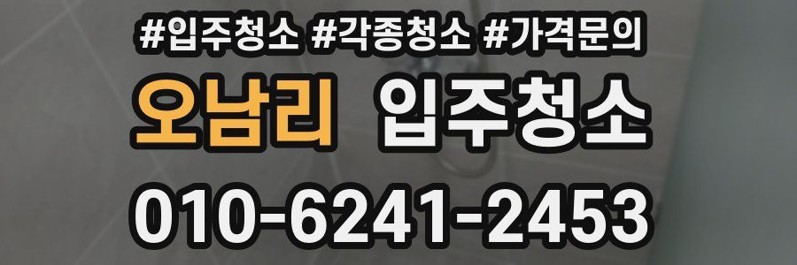 오남리 이사청소