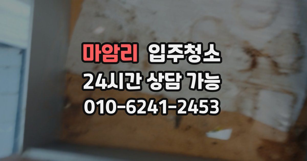 마암리 입주청소