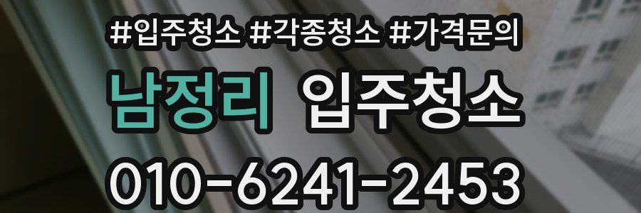 남정리 이사청소