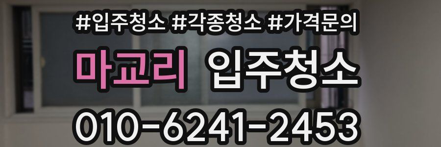 마교리 이사청소