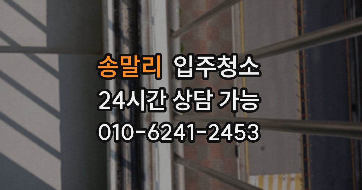 송말리 입주청소