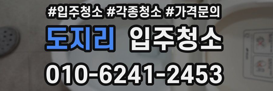 도지리 이사청소