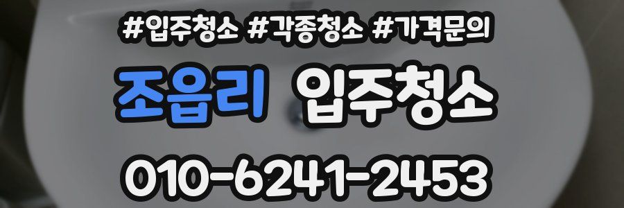 조읍리 이사청소