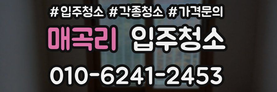 매곡리 이사청소