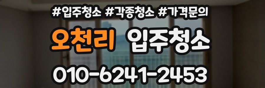 오천리 이사청소