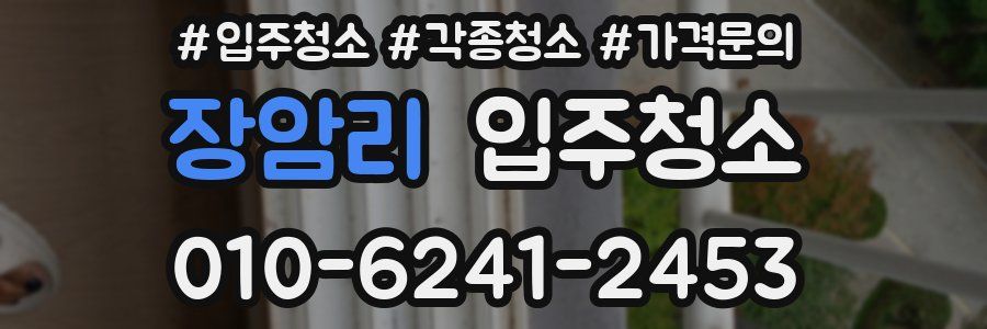 장암리 이사청소