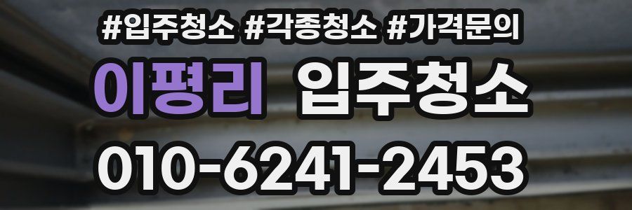 이평리 이사청소