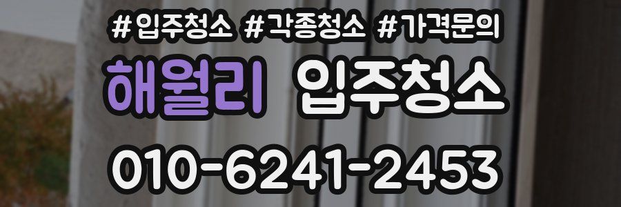 해월리 이사청소