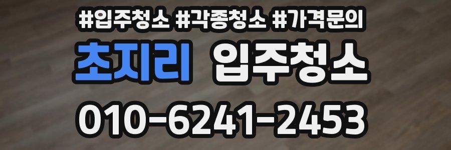 초지리 이사청소