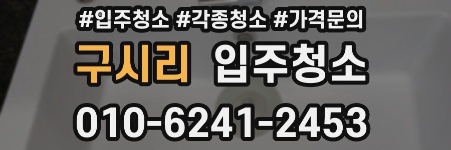 구시리 이사청소