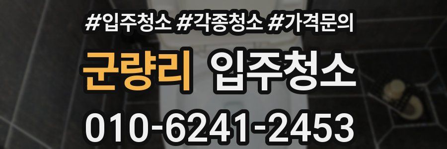 군량리 이사청소