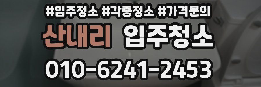 산내리 이사청소