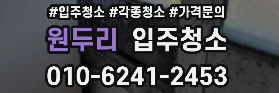 원두리 이사청소