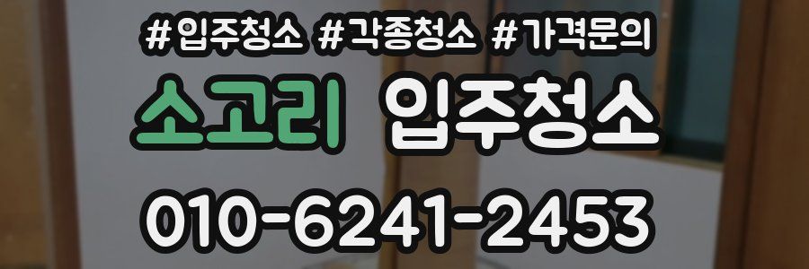 소고리 이사청소