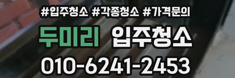 두미리 이사청소