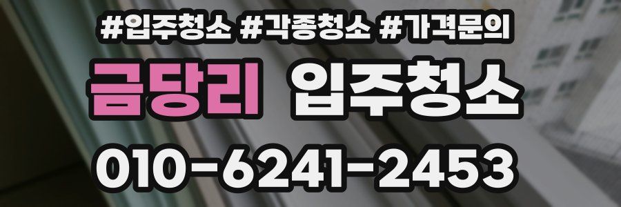 금당리 이사청소