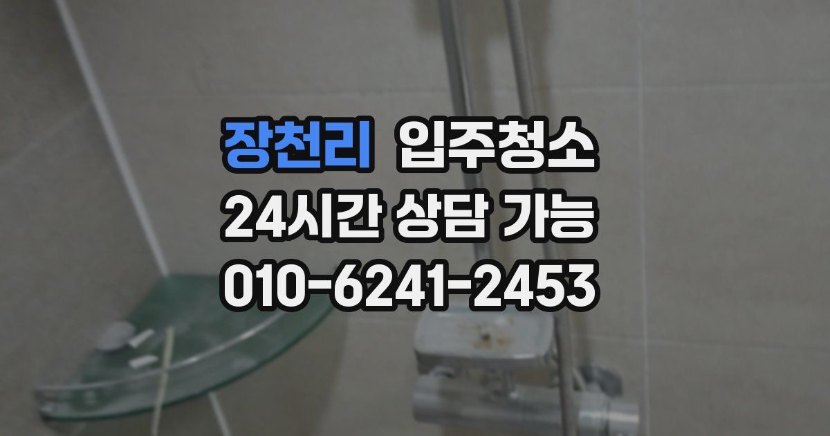 장천리 입주청소