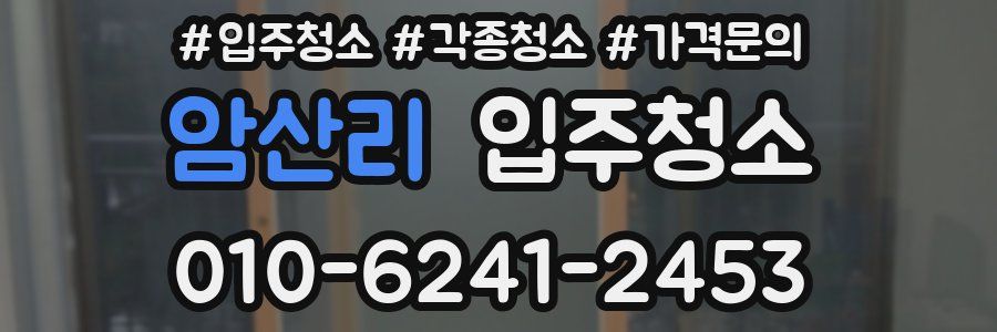 암산리 이사청소