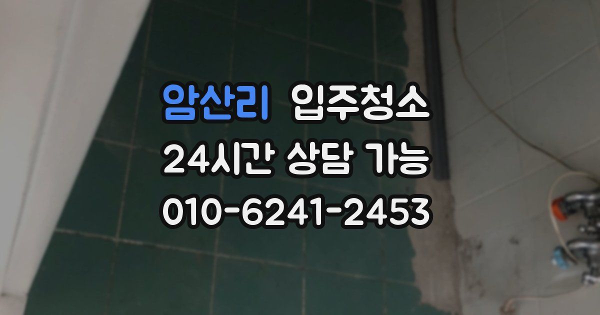 암산리 입주청소