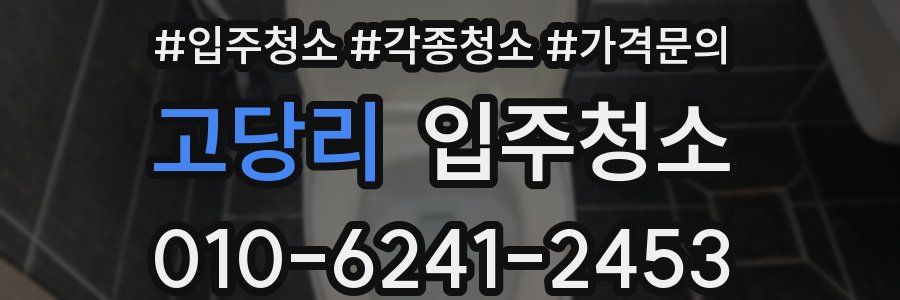 고당리 이사청소