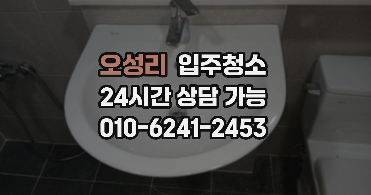 오성리 입주청소