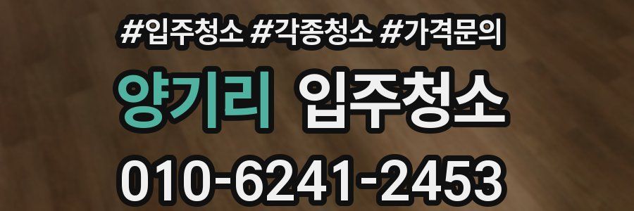 양기리 이사청소