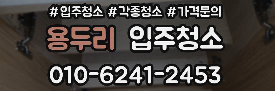 용두리 이사청소